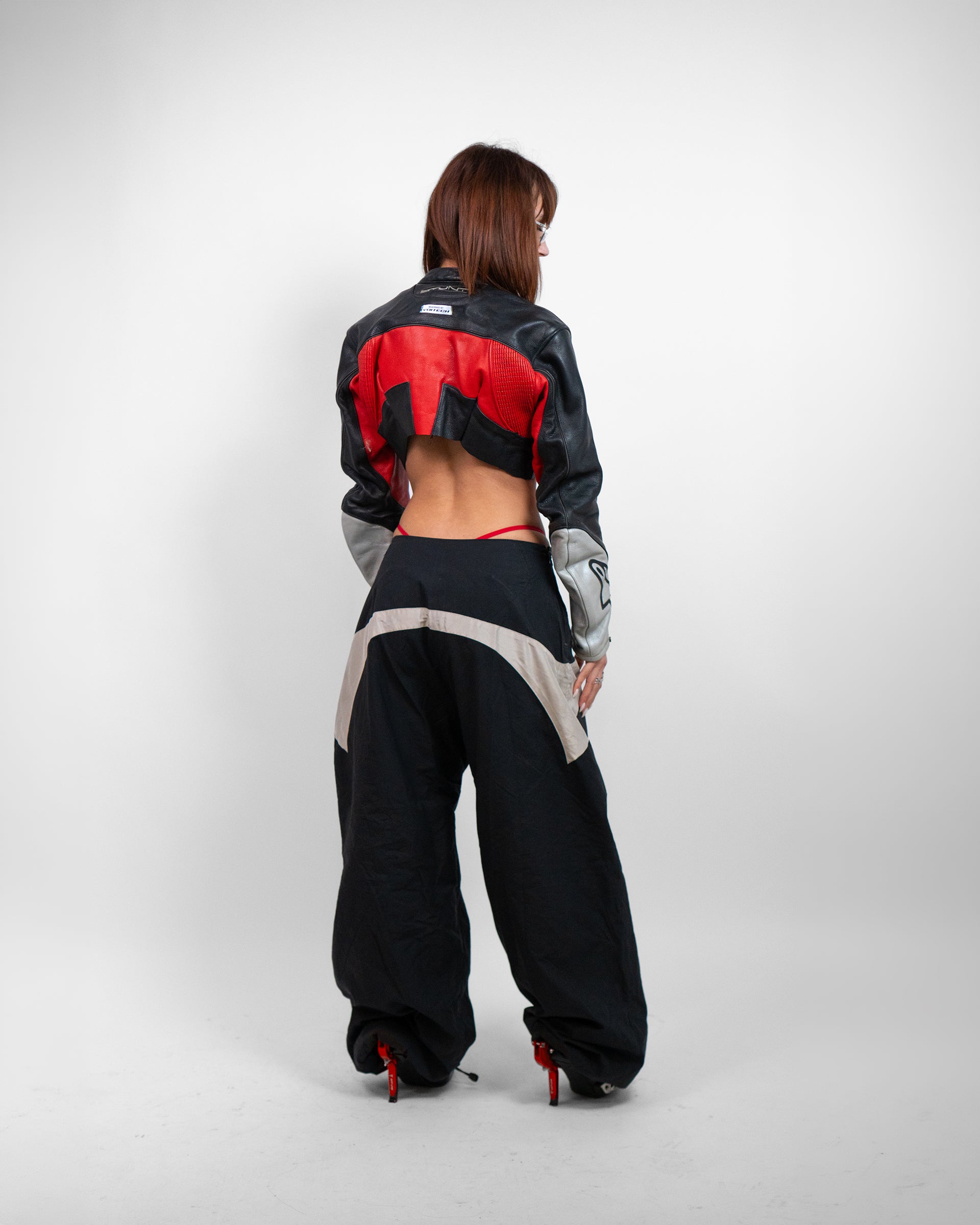 Alpinestars Cropped Leather Racing Jacket - Reworked by Voitech®