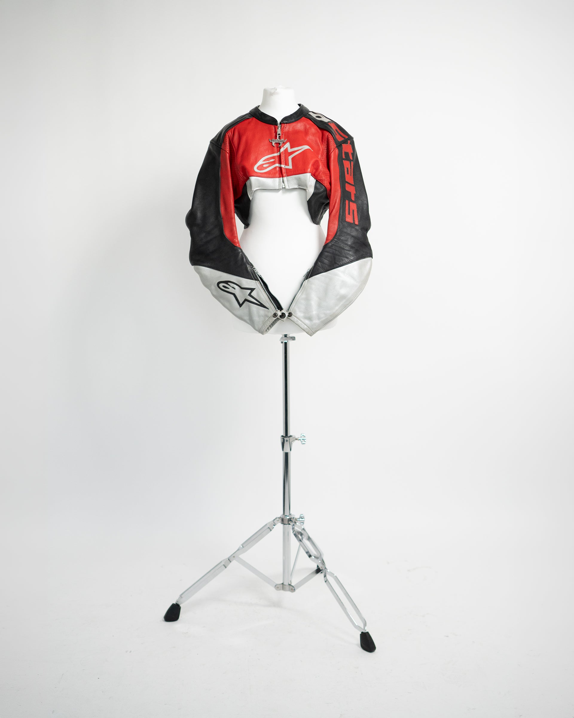 Alpinestars Cropped Leather Racing Jacket - Reworked by Voitech®