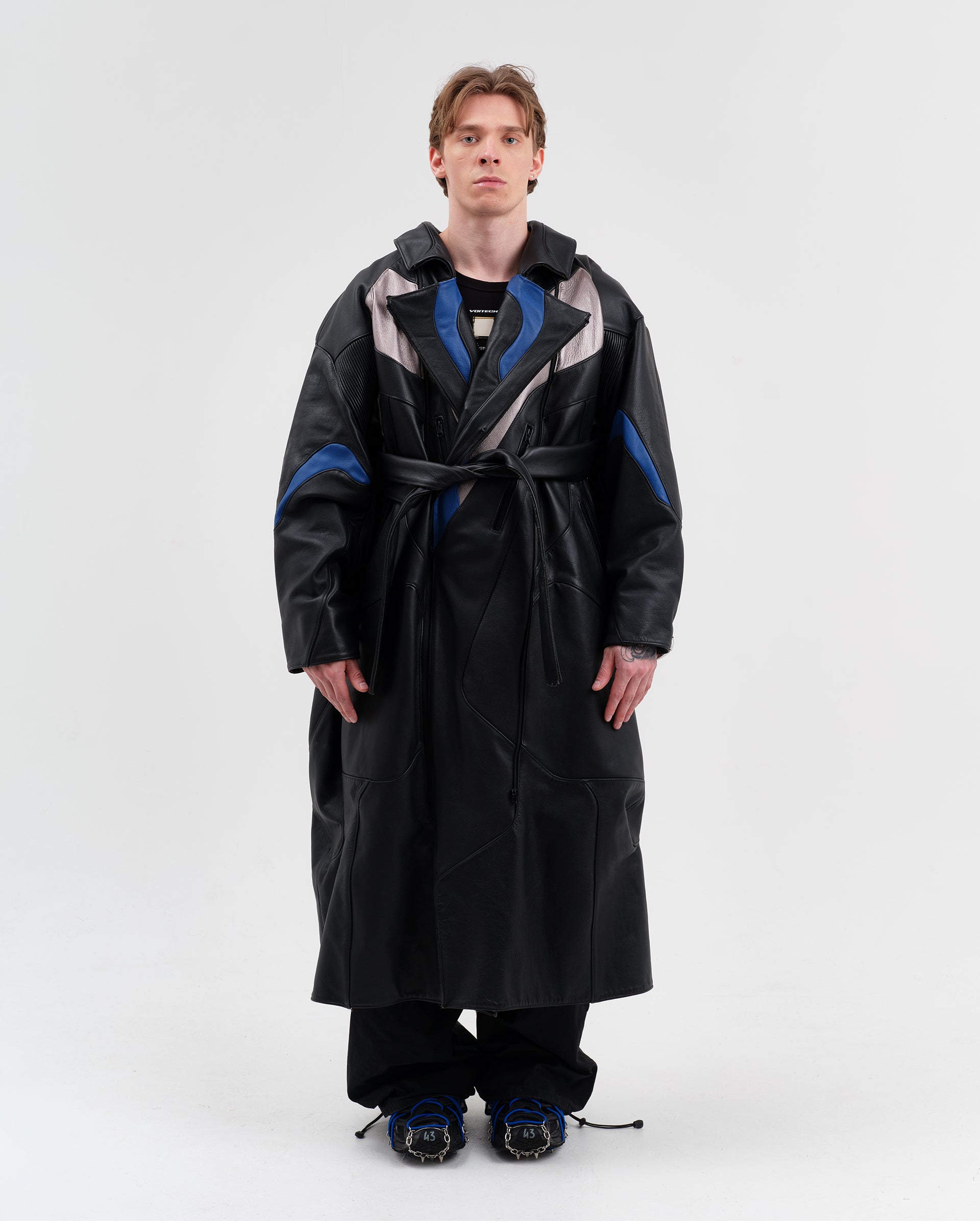 CROSSBLADE LEATHER TRENCH