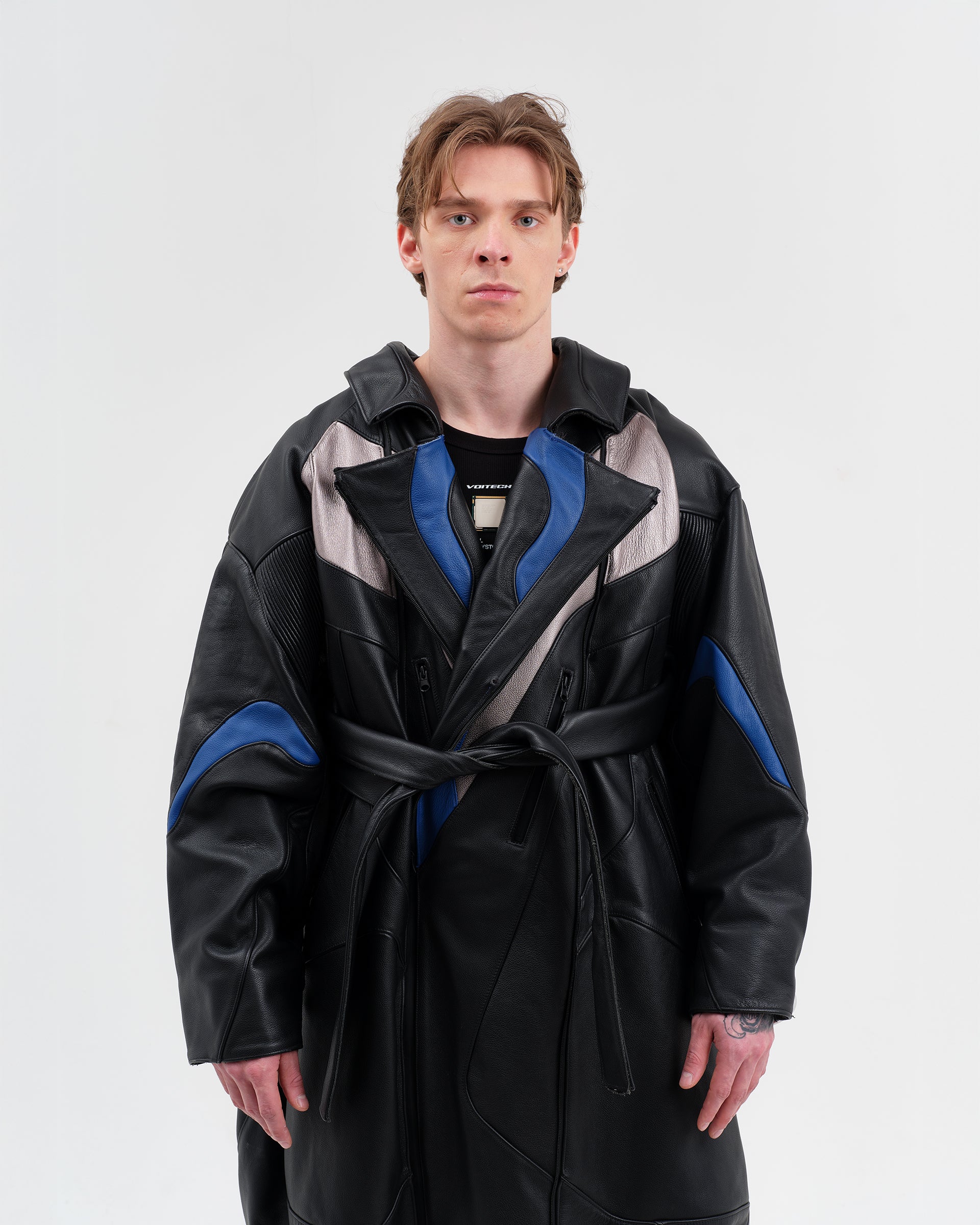 CROSSBLADE LEATHER TRENCH