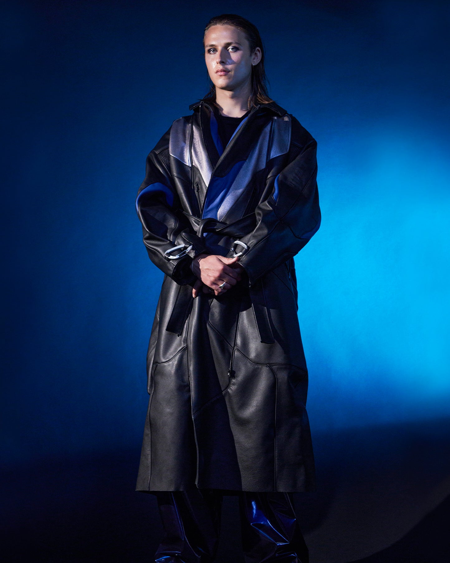 CROSSBLADE LEATHER TRENCH