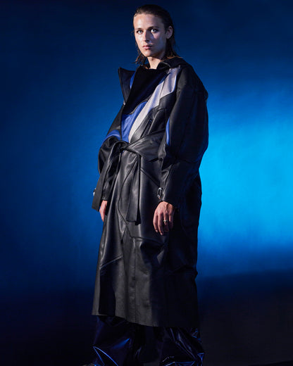 CROSSBLADE LEATHER TRENCH