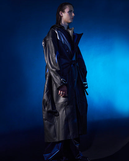 CROSSBLADE LEATHER TRENCH